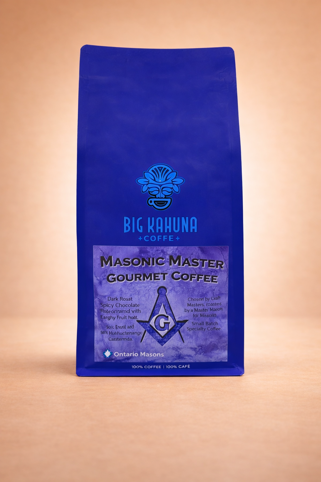 BKC - MASONIC MASTER - Gourmet Whole Bean Coffee 1lbs. – Big Kahuna Coffee