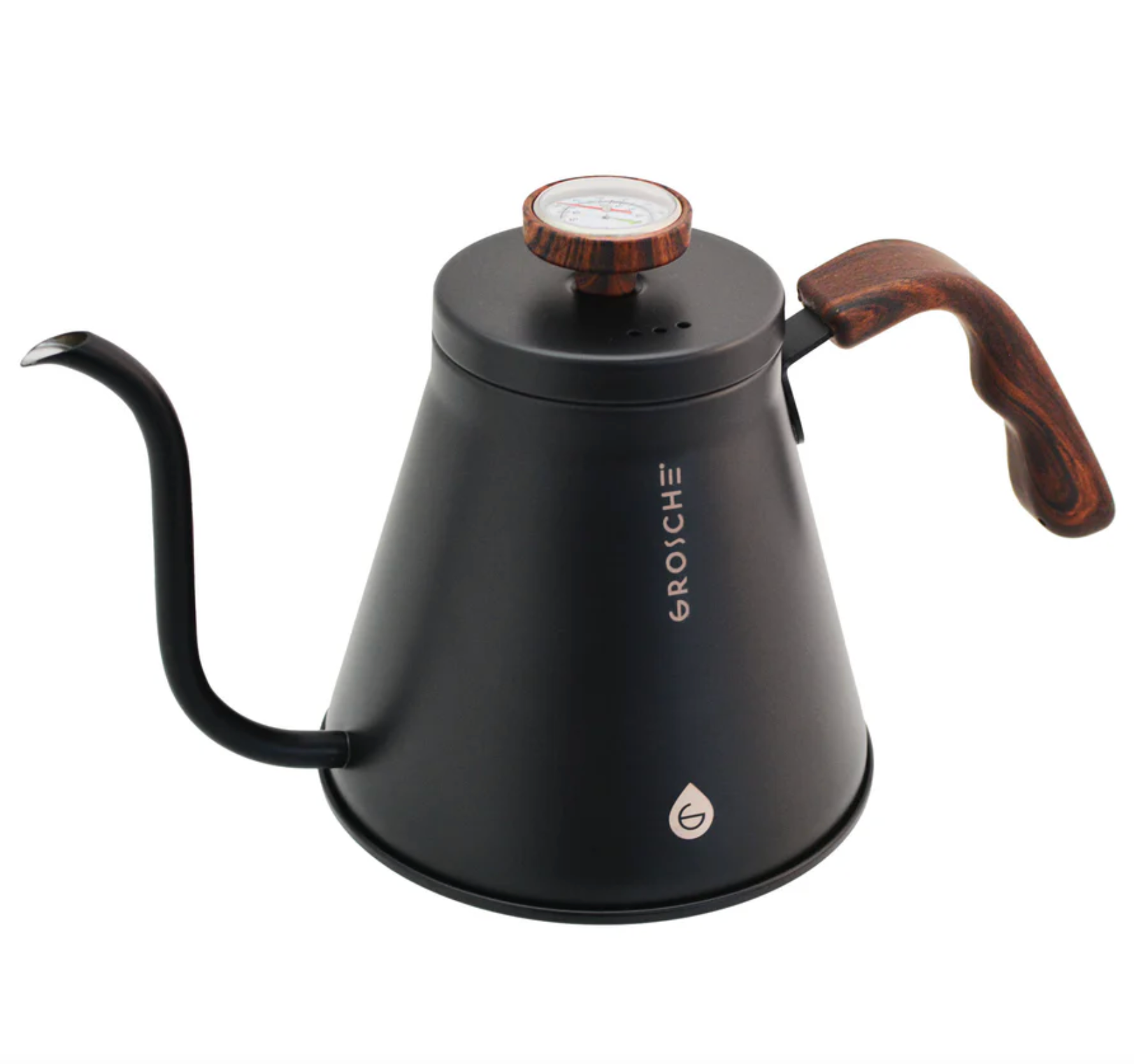 GROSCHE Marrakesh Stainless Steel Pour-Over Kettle – 1L with Temperature Gauge