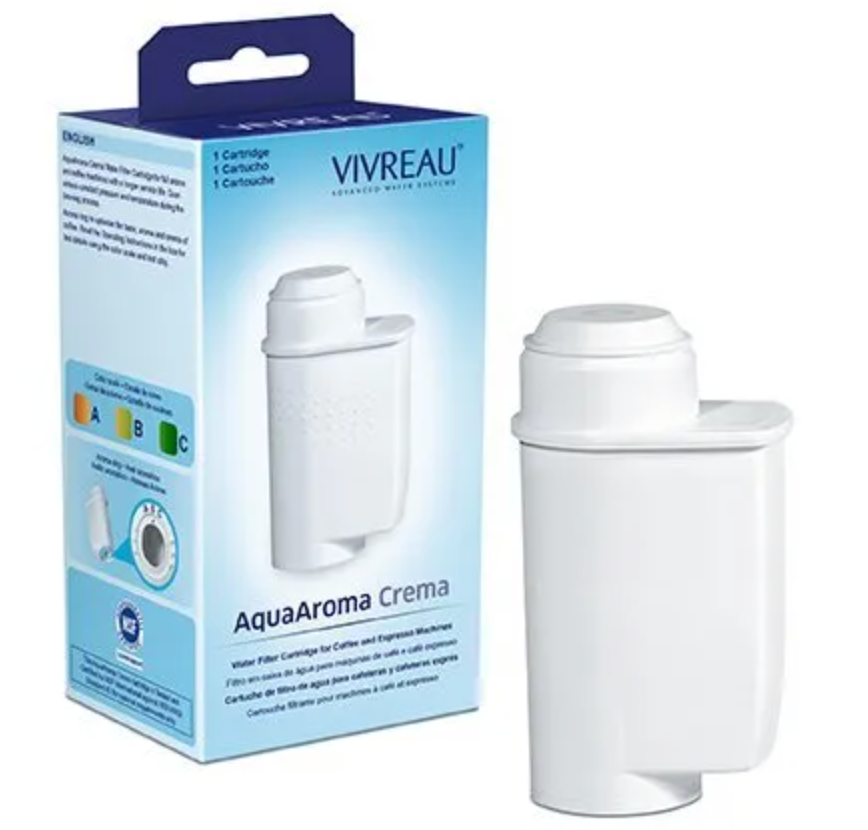 Vivreau Aqua Aroma Crema Water Filter Cartridge – 1 Cartridge per Box